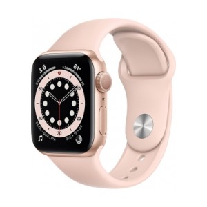 Apple Watch Series 6 Altın Alüminyum Kasa With Pink Sand Sport Band