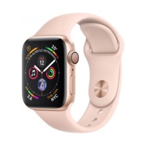 Apple Watch Series 4 Altın Alüminyum Kasa with Pink Sand Sport Band
