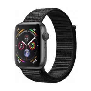 Apple Watch Series 4Space Grey Alüminyum Kasa with Black Sport Loop