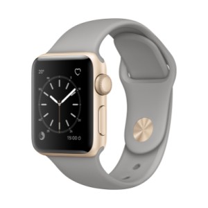 Apple Watch Series 2 Altın Alüminyum Kasa With Concrete Grey Sport Band