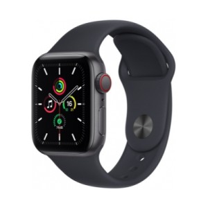 Apple Watch SE CellularSpace Grey Alüminyum Kasa with Black Sport Band