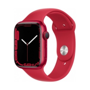 Apple Watch Series 7 45mm RED Alüminyum Kasa with Red Sport Band